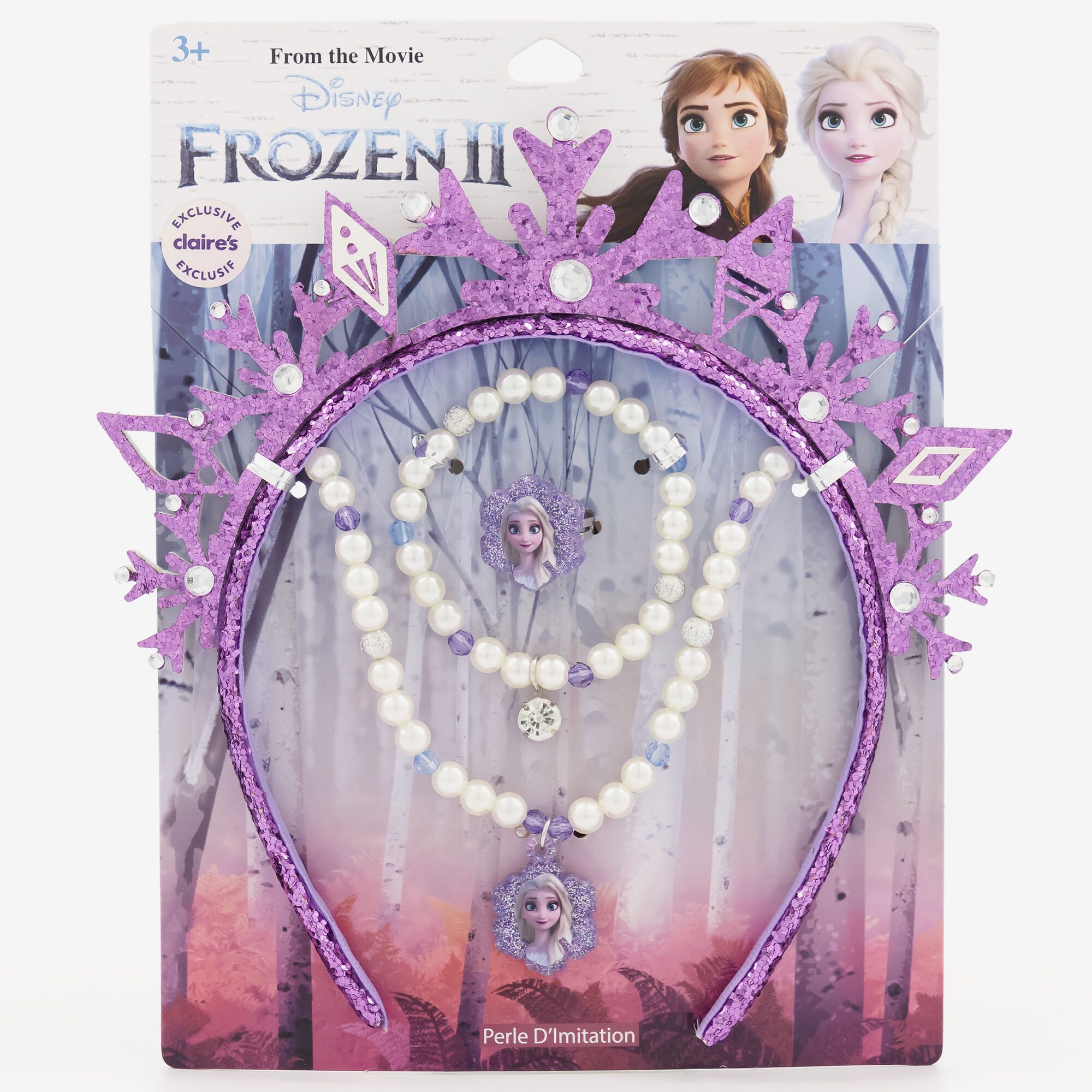 View Claires Disney Frozen 2 Tiara Jewelry Set Purple information