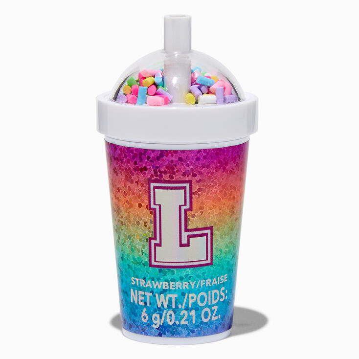 Initial Shaker Cup Flavored Lip Balm - L,