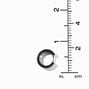 Black 10MM Wide Huggie Hoop Earrings,