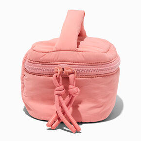 Pinky Heart Puffy Makeup Bag,