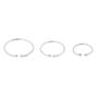 Sterling Silver Faux Nose Rings - 3 Pack,