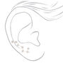 Silver 1&quot; Constellation Ear Crawler Earrings,
