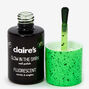 Glow in The Dark Speckled Nail Polish - Fluorescent Green,