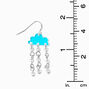 Blue Rain Cloud 1.5&quot; Drop Earrings,