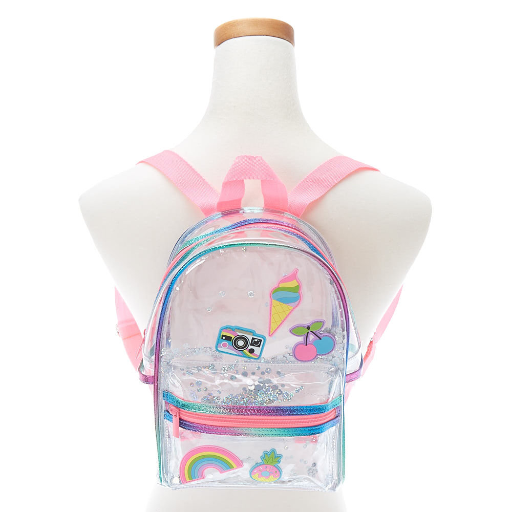 Rainbow Shaker Small Backpack - Clear,