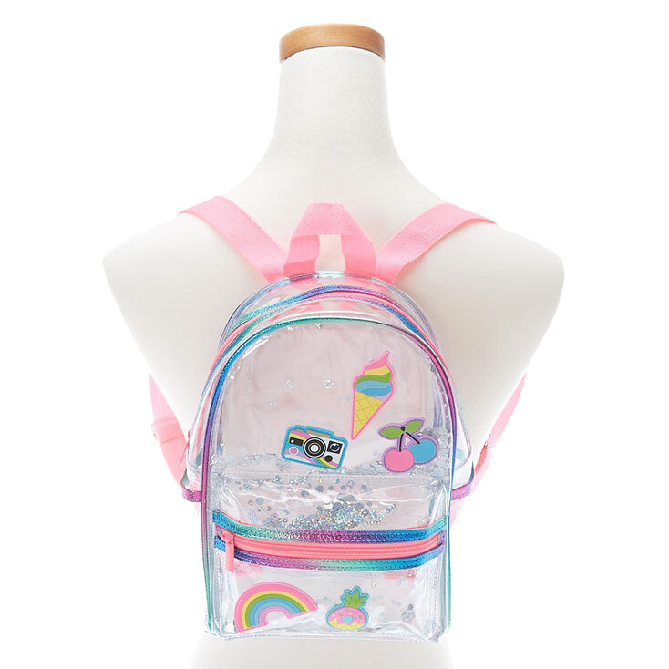 Rainbow Shaker Small Backpack - Clear,