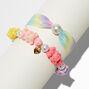 T H E M E x Claire&#39;s Beaded Teddy Bear Bracelet Set - 2 Pack,