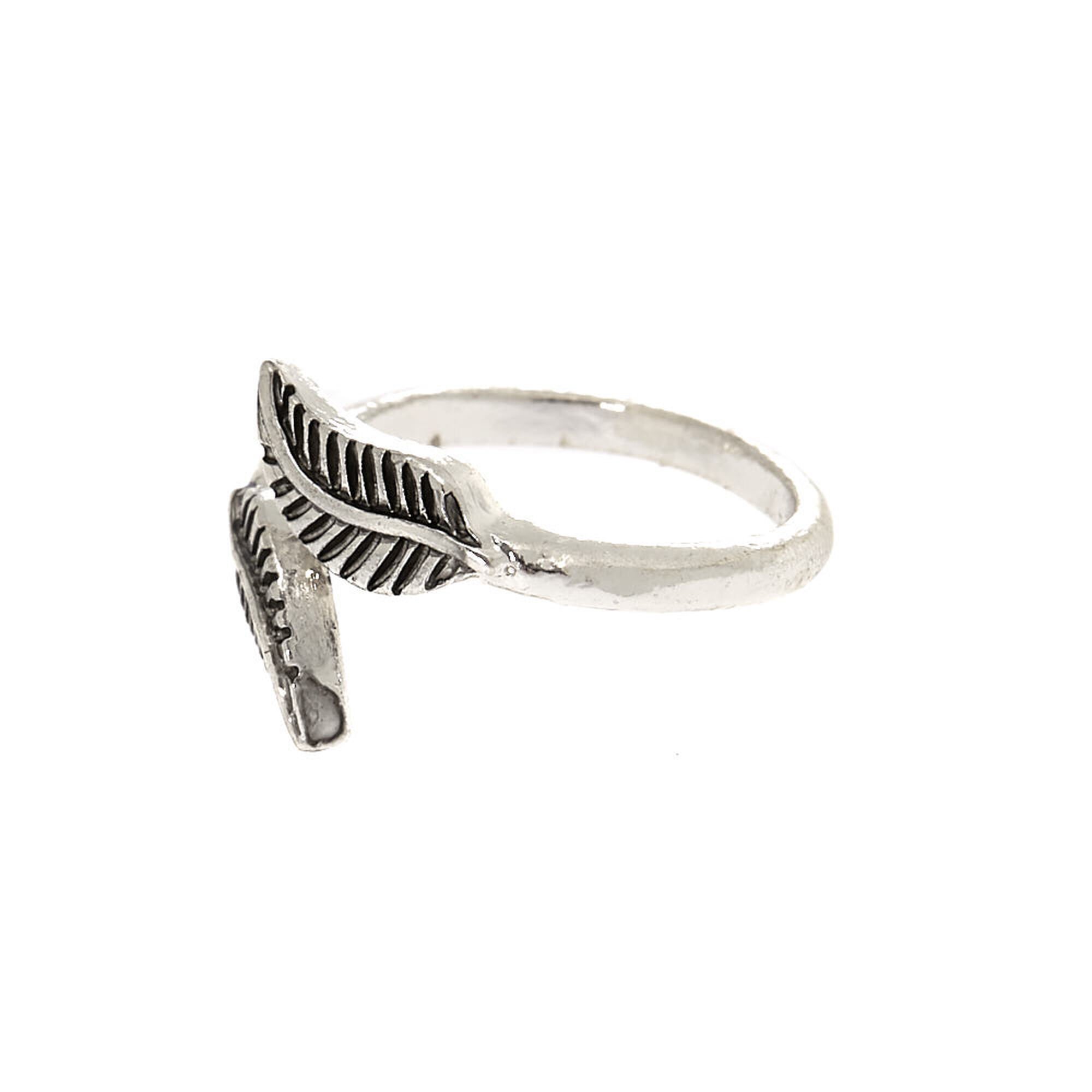 Silver Leaf Wrap Toe Ring