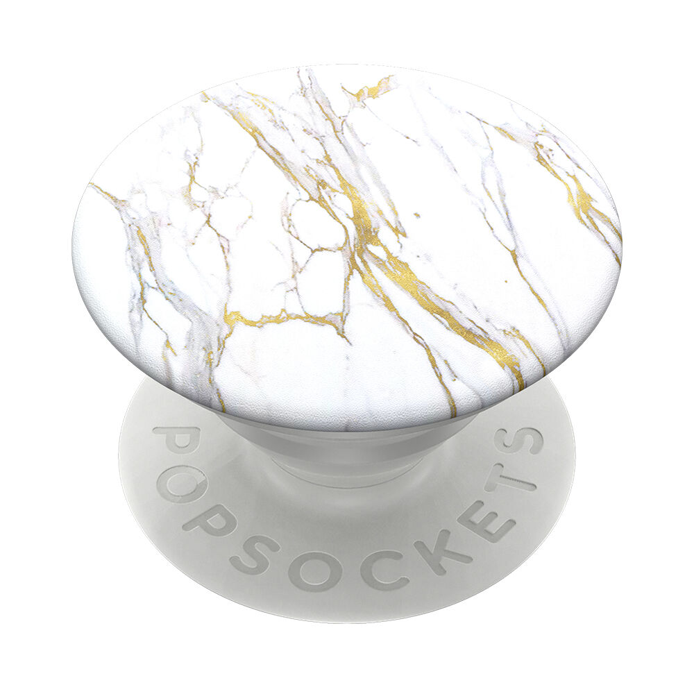 PopGrip PopSockets interchangeable - Couleur dorée Calacatta,