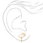 Gold Sun &amp; Clouds Clip On Earrings,