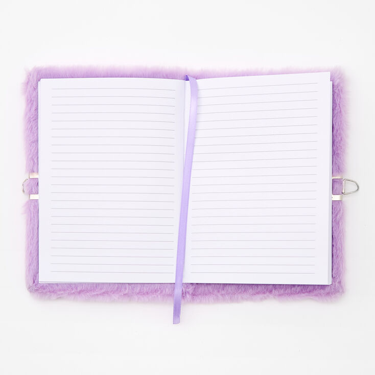 Giant Initial Furry Lock Diary - F,