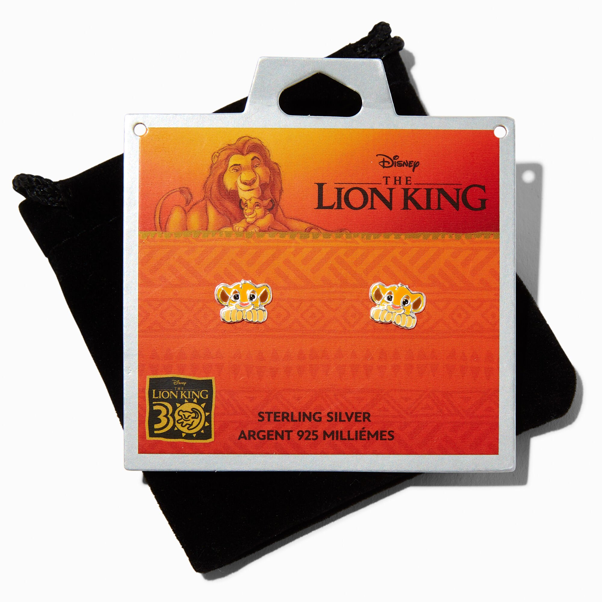 View Claires Disney The Lion King Baby Simba Stud Earrings Silver information