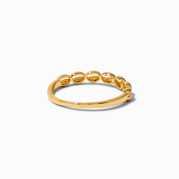JAM + RICO x Claire&#39;s 18k Yellow Gold Plated Cowrie Seashell Ring,