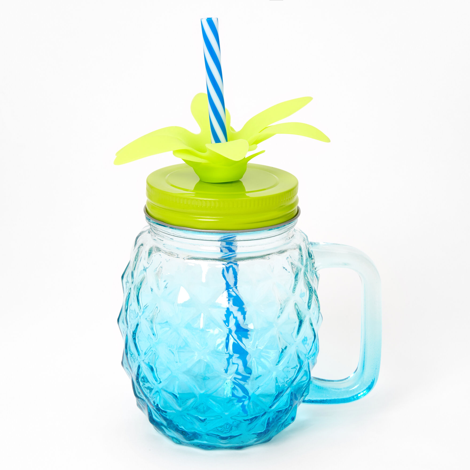 Claire's Mug pot mason ananas - Bleu