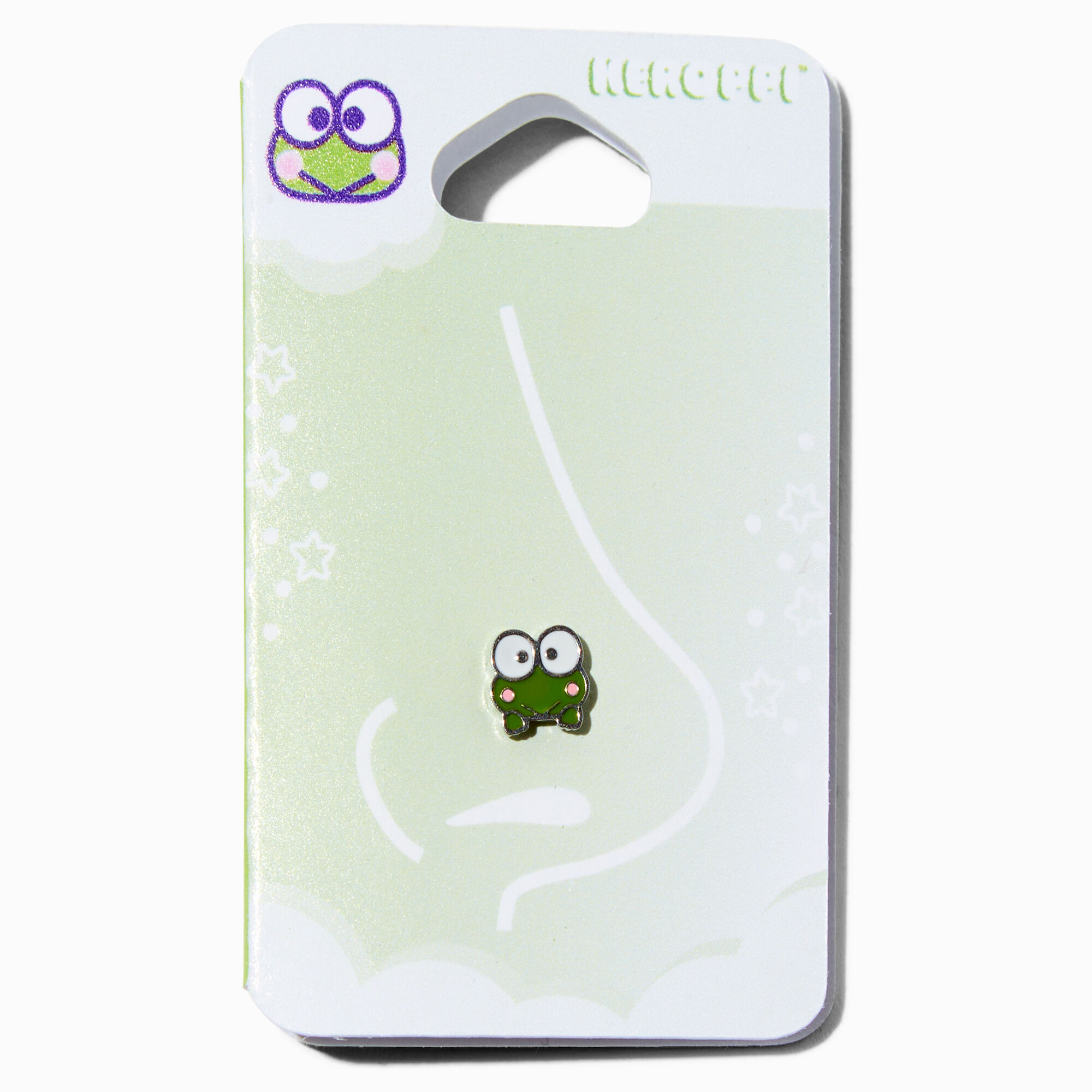View Claires Keroppi Stainless Steel Enamel 20G Nose Stud Silver information