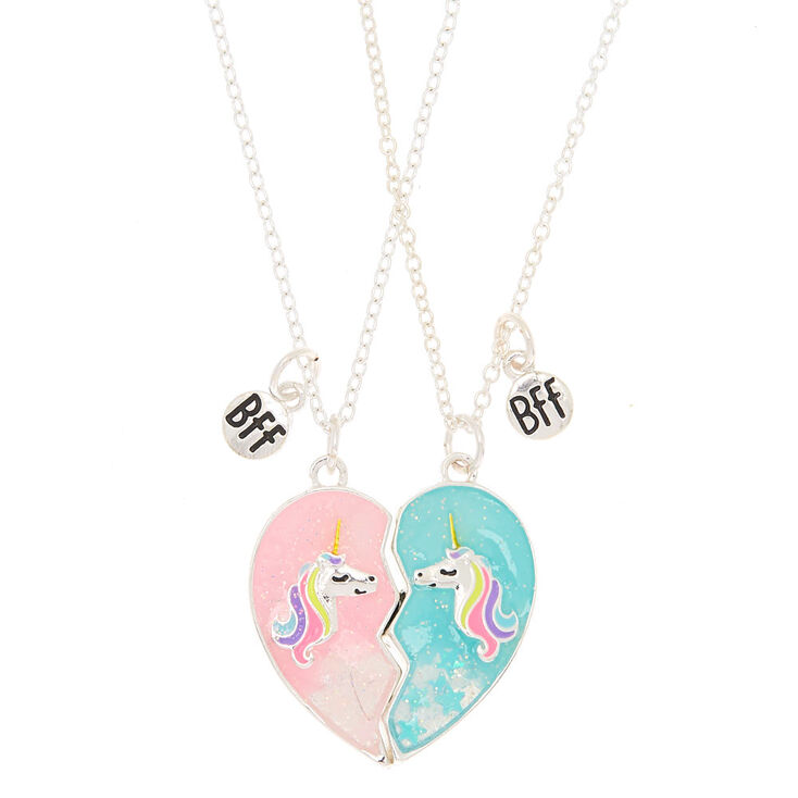 Best Friends Unicorn Heart Pendant Necklaces - 2 Pack | Claire's
