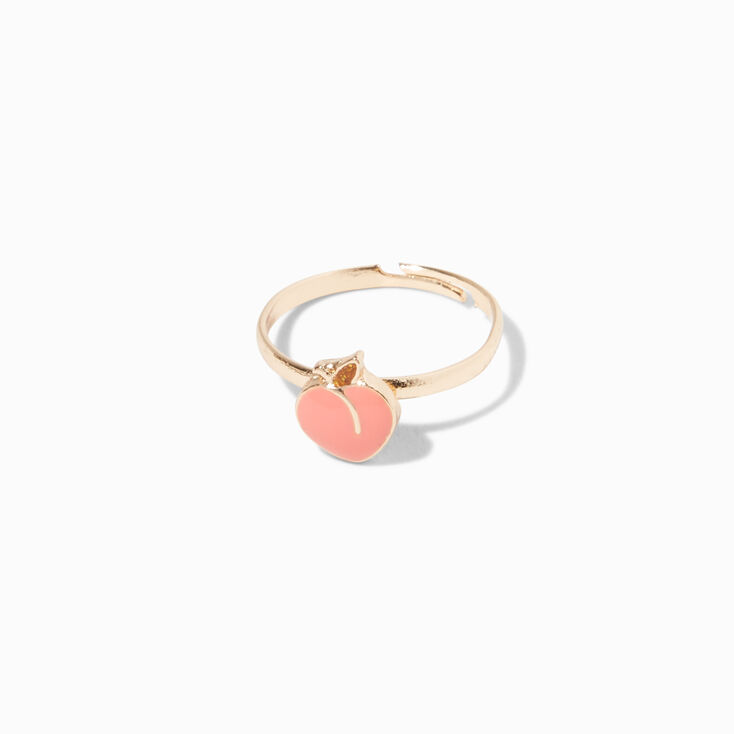 Gold Fruit Adjustable Rings - 4 Pack,