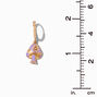 Purple Mushroom 10MM Huggie Hoop Drop Earrings,
