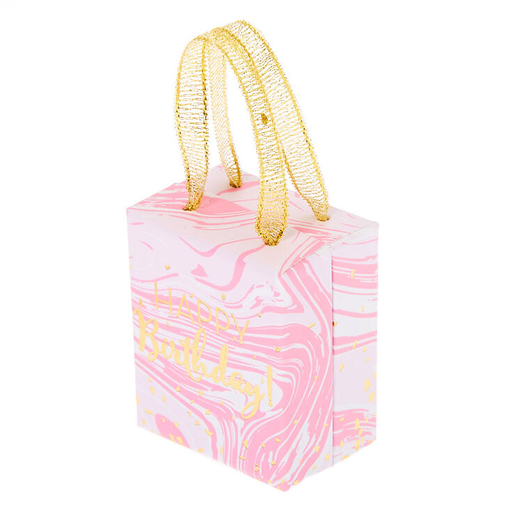 Small Happy Birthday Marble Gift Box - Pink,