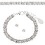 Silver Pearl &amp; Rhinestone Jewelry Set - 3 Pack,