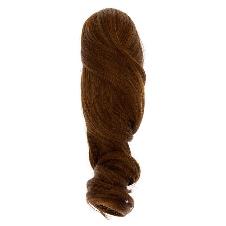Short Faux Hair Extensions Ponytail Claw - Brown | Claire's