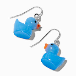 Blue Ducky 1&quot; Drop Earrings,
