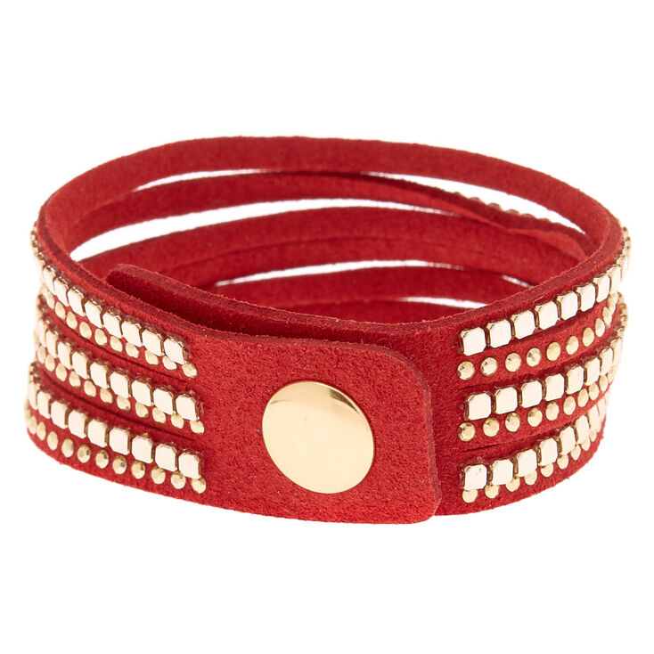Western Wrap Bracelet - Red,