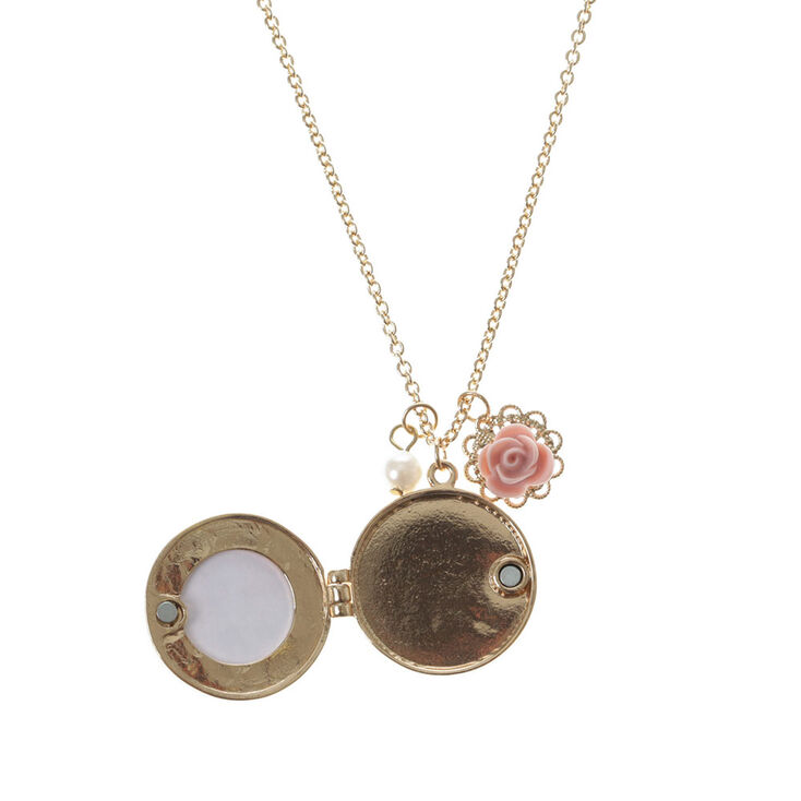 Pendentif &agrave; m&eacute;daillon Pink Paris,