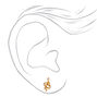 C LUXE by Claire&#39;s 18kt Gold Plated Crystal Snake Stud Earrings,