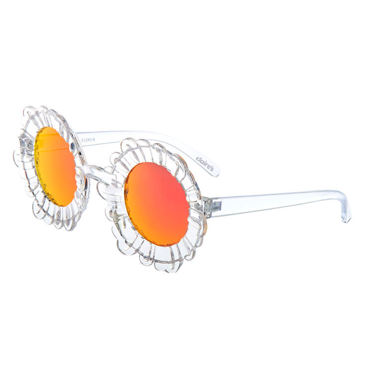 Claire's Lunettes de soleil tournesol - Transparent