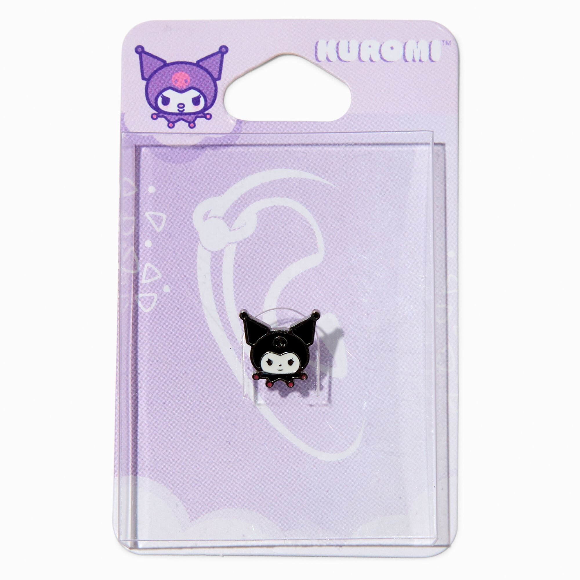 Kuromi™ Stainless Steel Face 16G Cartilage Earring,