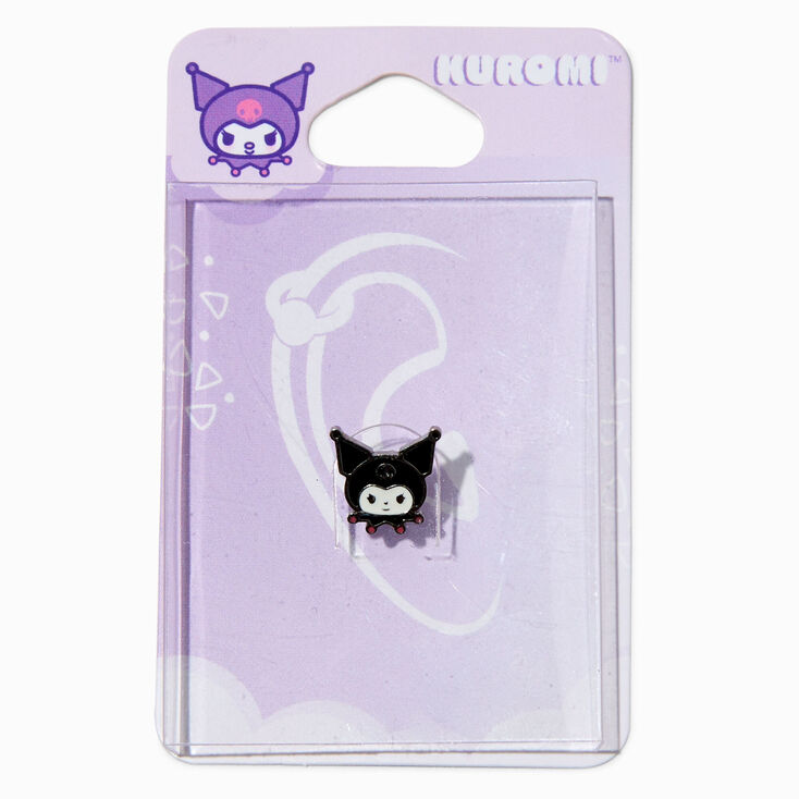 Boucle d&#39;oreille de cartilage 1,2&nbsp;mm en acier inoxydable visage de Kuromi&trade;,
