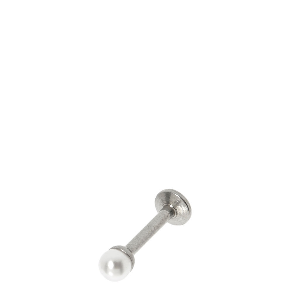 Pearl labret stud sale