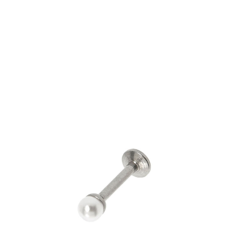 16G Pearl Labret Stud,