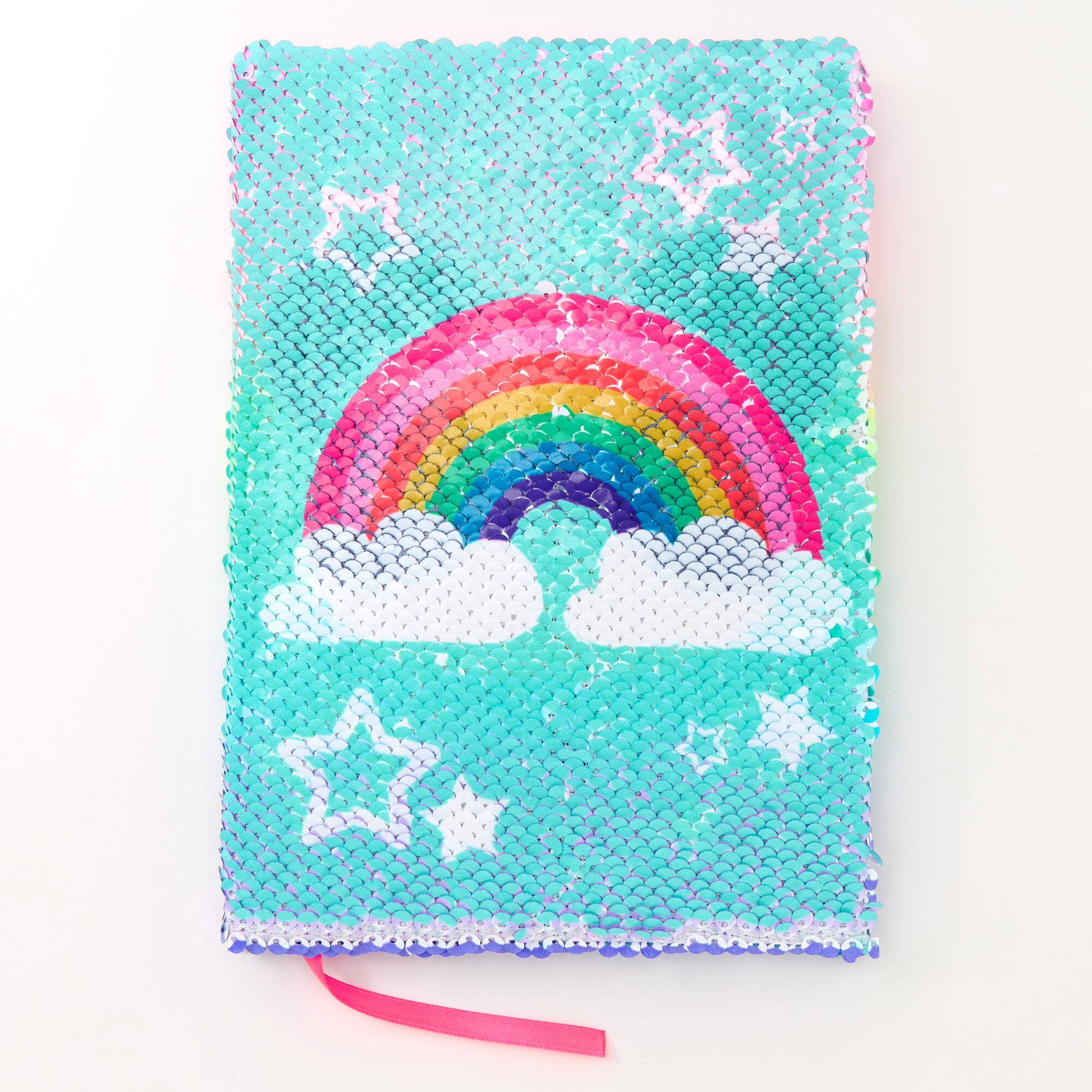 Rainbow Panda Reversible Sequin Diary,
