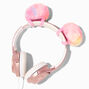 MeganPlays&trade; Claire&#39;s Exclusive Pastel Rainbow Pom Pom Headset Accessory,