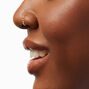 22G Rose Gold-tone Sterling Silver Nose Studs &amp; Rings - 3 Pack,