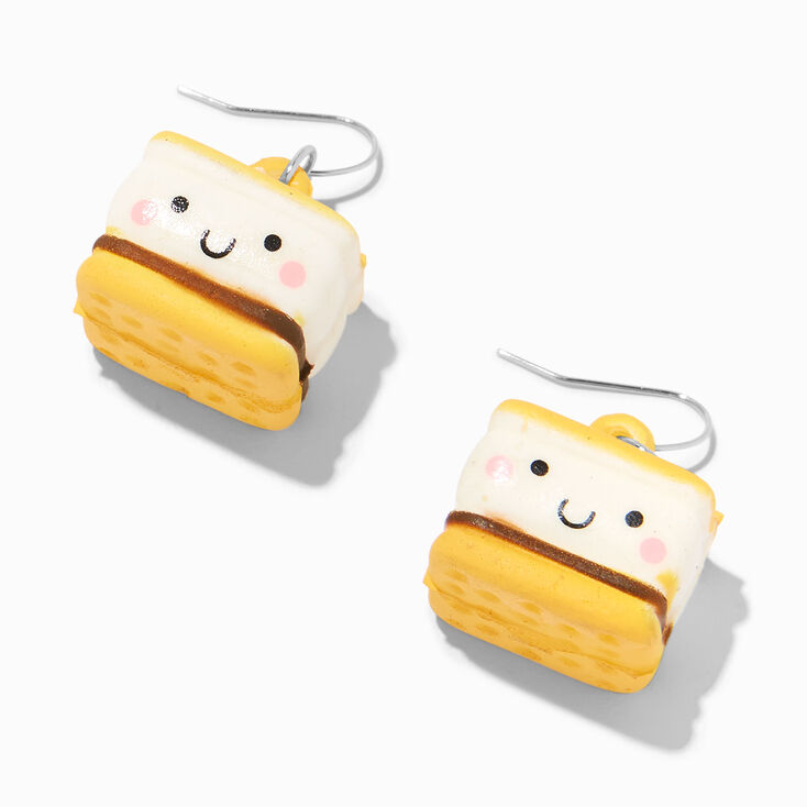S&#39;mores Squish 1&quot; Drop Earrings,