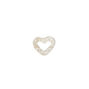 Sterling Silver 16G Open Heart Tragus Stud Earring,