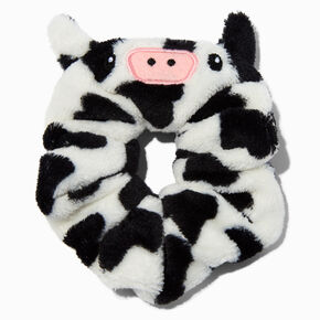 Black &amp; White Cow Scrunchie,