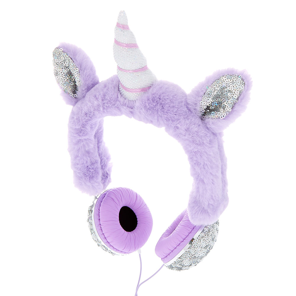 Fuzzy hotsell unicorn headphones
