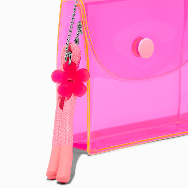 Translucent Light Pink Daisy Snap Coin Purse,
