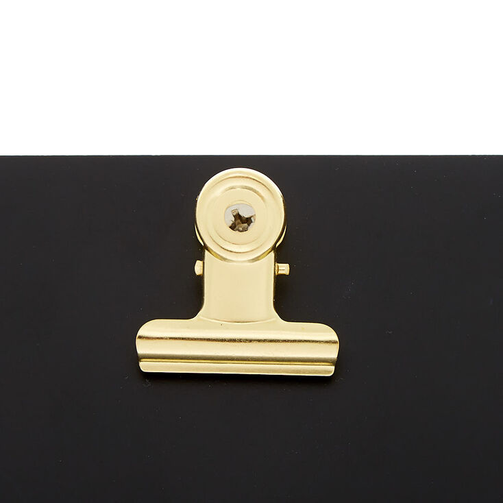 Gold 50MM Stone Hinge Hoop Earrings,