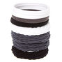 Grey Scale Mixed Hair Ties- 8 Pack,