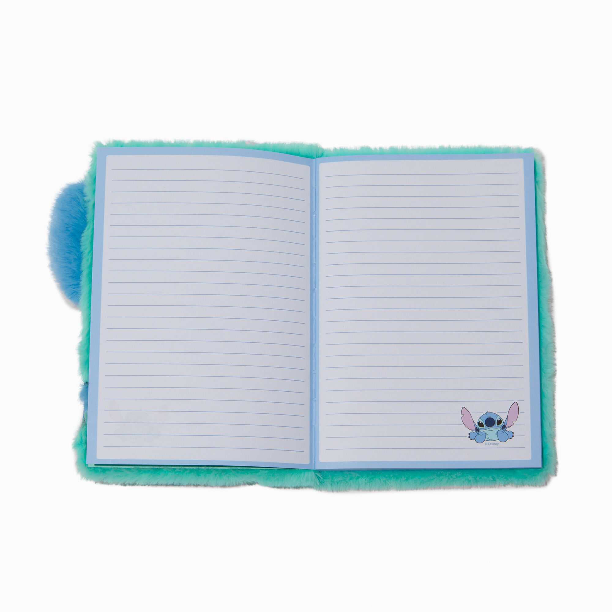 Disney Stitch Claire's Exclusive Slumber Party Furry Notebook,