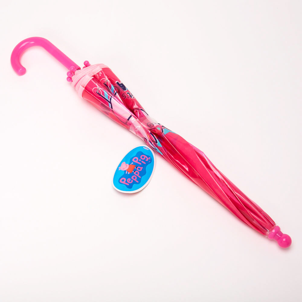 Peppa Pig Umbrella Pink for Kids Age 3-7 