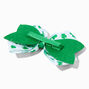 St. Patrick&#39;s Day Shamrocks &amp; Glitter Hair Bow Clip,