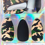 Faux ongles stiletto camouflage finition mate - Lot de 24,