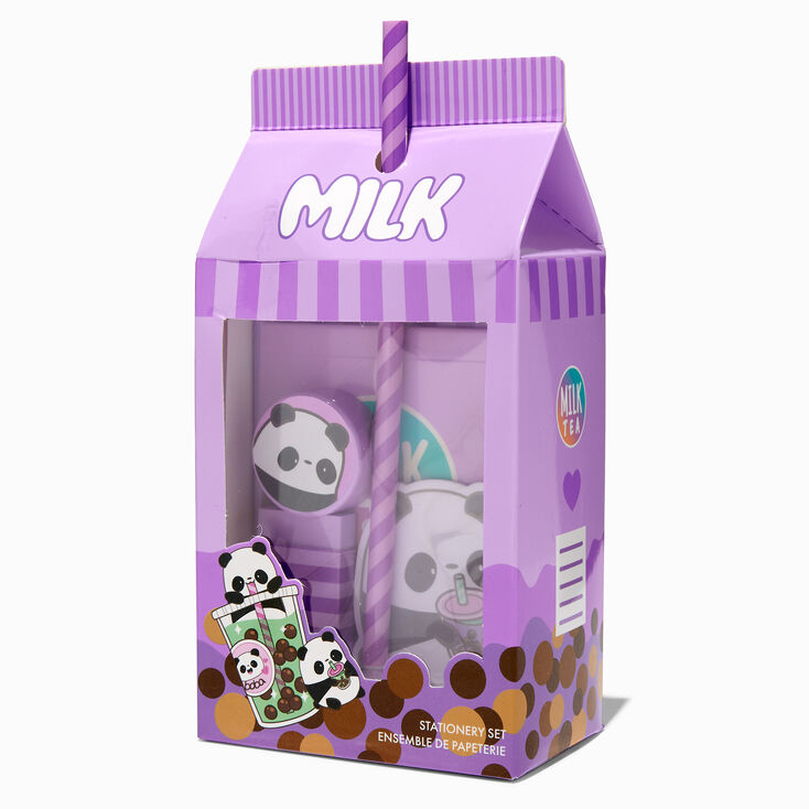 Panda Boba Tea Stationery Set,