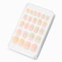 Rainbow Heart French Tip Stiletto Press On Vegan Faux Nail Set - 24 Pack,